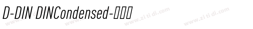 D-DIN DINCondensed字体转换